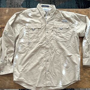 Columbia long sleeve button up shirt